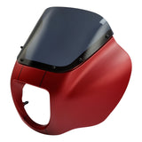 HR3 Wicked Red Denim Headlight Fairing & Windshield Fit For Harley Softail FXBB FXLR 2018-2025