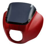 HR3 Wicked Red Denim Headlight Fairing & Windshield Fit For Harley Softail FXBB FXLR 2018-2025