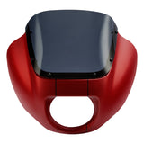 HR3 Wicked Red Denim Headlight Fairing & Windshield Fit For Harley Softail FXBB FXLR 2018-2025