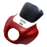 HR3 Wicked Red Denim Headlight Fairing & Windshield Fit For Harley Softail FXBB FXLR 2018-2025