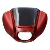 HR3 Wicked Red Denim Headlight Fairing & Windshield Fit For Harley Softail FXBB FXLR 2018-2025