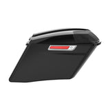 HR3 Vivid Black CVO Stretched Saddlebags with Speaker Lids For 14-23 Harley Touring