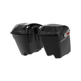 HR3 Vivid Black CVO Stretched Saddlebags with Speaker Lids For 14-23 Harley Touring