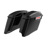 HR3 Vivid Black CVO Stretched Saddlebags with Speaker Lids For 14-23 Harley Touring