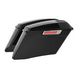 HR3 Vivid Black CVO Stretched Saddlebags with Speaker Lids For 14-23 Harley Touring