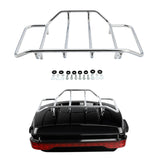 HR3 Chrome Luggage Rack Trunk Rail Top Fit For Harley King/Chopped/Razor Tour Pak Touring