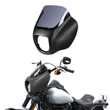 HR3 Carbon Fiber Black Denim Headlight Fairing & Windshield Fit For Harley Softail FXBB FXLR 2018-later