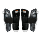 HR3 Silver / Black Honeycomb Fade CVO Stretched Saddlebags with Speaker Lids For 14-23 Harley Touring