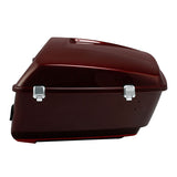 HR3 Mysterious Red Sunglo/ Velocity Red Sunglo King Size Tour Pack Luggage with Speaker Cut Outs For 14-24 Harley Touring