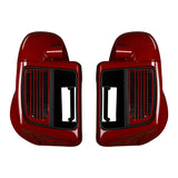 HR3 Billiard Red / Vivid Black Vented Lower Fairing Kit For Harley Touring Models 2014-2023 (Fits water cooled models)