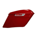 HR3 Billiard Red CVO Stretched Saddlebags For 14-23 Harley Touring