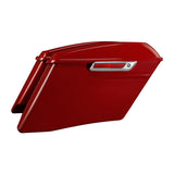 HR3 Billiard Red CVO Stretched Saddlebags For 14-23 Harley Touring