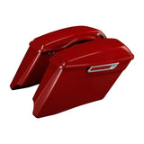 HR3 Billiard Red CVO Stretched Saddlebags For 14-23 Harley Touring