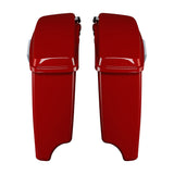 HR3 Billiard Red CVO Stretched Saddlebags For 14-23 Harley Touring