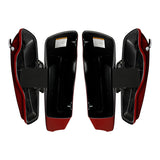 HR3 Billiard Red CVO Stretched Saddlebags For 14-23 Harley Touring