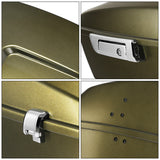 HR3 Olive Gold 13.7" King Size Touring Trunk Luggage For 15-24 Harley Touring