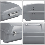 HR3 Billiard Gray 10.7" Chopped Style Touring Trunk Luggage For 23+ Harley Touring