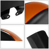 HR3 Amber Whiskey / Vivid Black Motorcycle 18" Wide Tire Front Mudguard FenderFor Harley Touring Models 2014-2023
