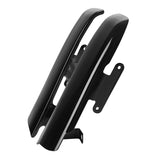 HR3 Vivid Black Saddlebag Filler Strips For Harley Touring Models 14-24