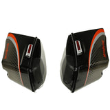 HR3 Black Honeycomb Fade CVO Stretched Saddlebags with Speaker Lids