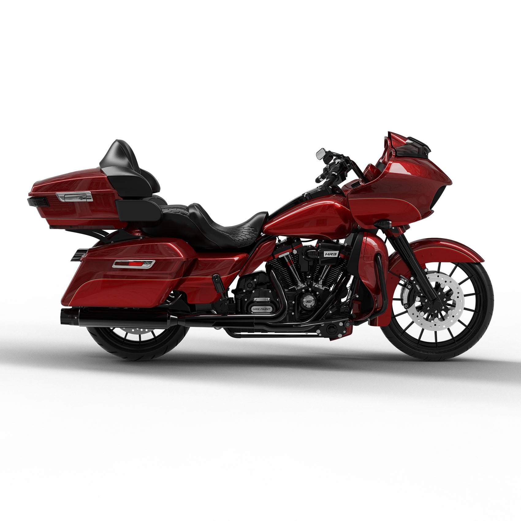 HR3 Mysterious Red Sunglo/ Velocity Red Sunglo Road Glide Limited Fairing Kit