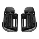 HR3 Vivid Black Vented Lower Fairing Kit For Harley Touring Models 2014-2023 (Fits water cooled models)