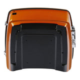 HR3 Amber Whiskey / Vivid Black King Size Touring Trunk Luggage with Speaker Cut Outs For 14-24 Harley Touring