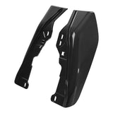 HR3 Dark Alloy / Black Denim Mid-Frame Air Deflectors For Harley Touring and Trike Models 17-24