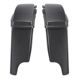 HR3 Gauntlet Gray Metallic 5" Stretched Extended Saddlebags For Harley Touring 2014-2022