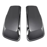 HR3 Gauntlet Gray Metallic 5" Stretched Extended Saddlebags For Harley Touring 2014-2022