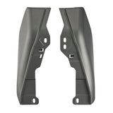 HR3 Charcoal Denim  / Black Denim Mid-Frame Air Deflectors For Harley Touring and Trike Models 17-24