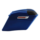 HR3 Superior Blue CVO Stretched Saddlebags with Speaker Lids  For 14-23 Harley Touring