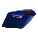 HR3 Superior Blue CVO Stretched Saddlebags with Speaker Lids  For 14-23 Harley Touring