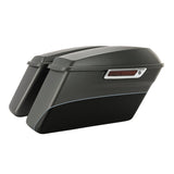 HR3 Charcoal Denim  / Black Denim Hard Saddlebags (Regular) For 14-23 Harley Touring