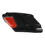 HR3 Sunset Orange / Sunset Black Fade CVO Stretched Saddlebags with Speaker Lids For 14-23 Harley Touring