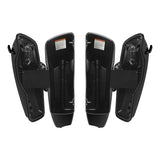 HR3 Sunset Orange / Sunset Black Fade CVO Stretched Saddlebags with Speaker Lids For 14-23 Harley Touring