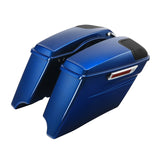 HR3 Superior Blue 2015S 2014SG CVO Stretched Saddlebags with Speaker Lids  For 14-23 Harley Touring