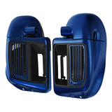 HR3 Superior Blue Vented Lower Fairing Kit For Harley Touring Models 2014-2023 (Fits water-cooled models)