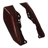 HR3 Midnight Crimson Mid Frame Air Heat Deflectors For Harley Touring and Trike Models 17-24