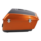 HR3 Amber Whiskey / Charcoal Pearl King Size Tour Pack Luggage with Speaker Cut Outs For 14-24 Harley Touring