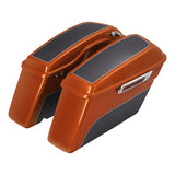 HR3 Amber Whiskey / Charcoal Pearl Hard Saddlebags (Regular) For 14-23 Harley Touring