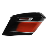 HR3 Sunset Orange / Sunset Black Fade CVO Stretched Saddlebags For 14-23 Harley Touring