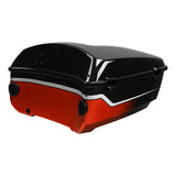 HR3 Sunset Orange / Sunset Black Fade King Size Tour Pack Luggage with Speaker Cut Out For 14-24 Harley Tourings