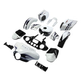 HR3 White Amethyst With Black Licorice Flames Complete Body Fairing Kit For Harley CVO Street Glide FLHXSE 14-23