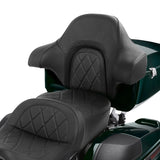 HR3 King Passenger Backrest King Tour Pack Trunk Backrest For Touring Road Glide Electra Glide Street Glide Road King, 2014-2023