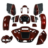 HR3 Auburn Brown & Black & Industrial Gray CVO Road Glide Fairing Kit