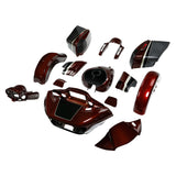 HR3 Auburn Brown & Black & Industrial Gray Complete Body Fairing Kit For Harley CVO Road Glide  FLTRXSE 15-23