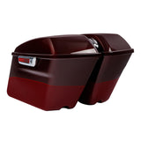 HR3 Mysterious Red Sunglo/ Velocity Red Sunglo Hard Saddlebags (Regular) For 14-23 Harley Touring