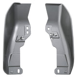 HR3 Billet Silver Mid Frame Air Heat Deflectors For Harley Touring and Trike Models 17-24