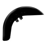 HR3 Vivid Black Motorcycle 18" Wide Tire Front Mudguard Fender For Harley Touring Models 2014-2023